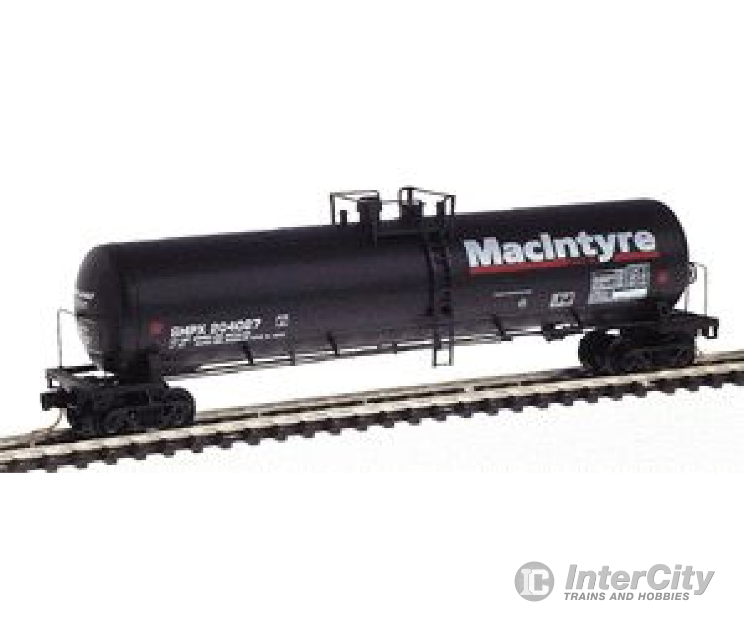 Micro Trains N 110030 56 General Service Tank Car -- Macintyre Fuels Inc. #204027 (Black White