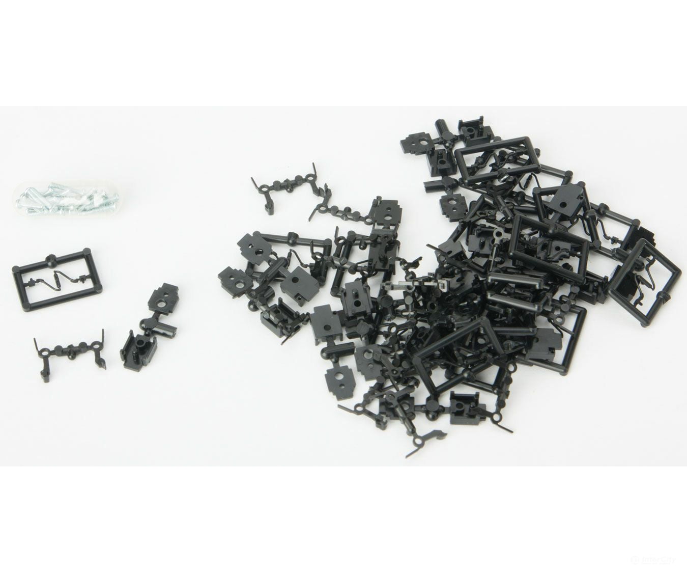 Micro Trains N 110301 True-Scale Coupler -- Long Shank Pkg(20) (Black) Couplers & Trucks