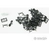 Micro Trains N 110301 True-Scale Coupler -- Long Shank Pkg(20) (Black) Couplers & Trucks