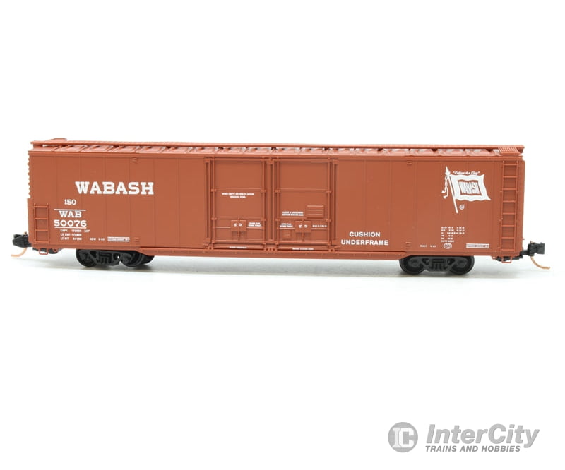 Micro Trains N 12200010 Greenville 60 Double-Door Boxcar W/41 3 Wheelbase - Ready To Run -- Wabash