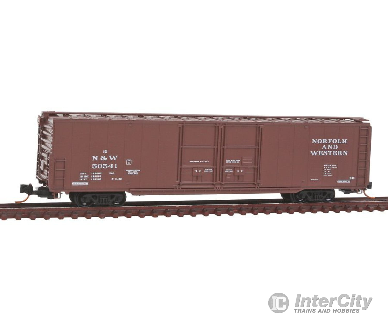 Micro Trains N 12200050 Greenville 60 Double-Door Boxcar W/41 3 Wheelbase - Ready To Run -- Norfolk