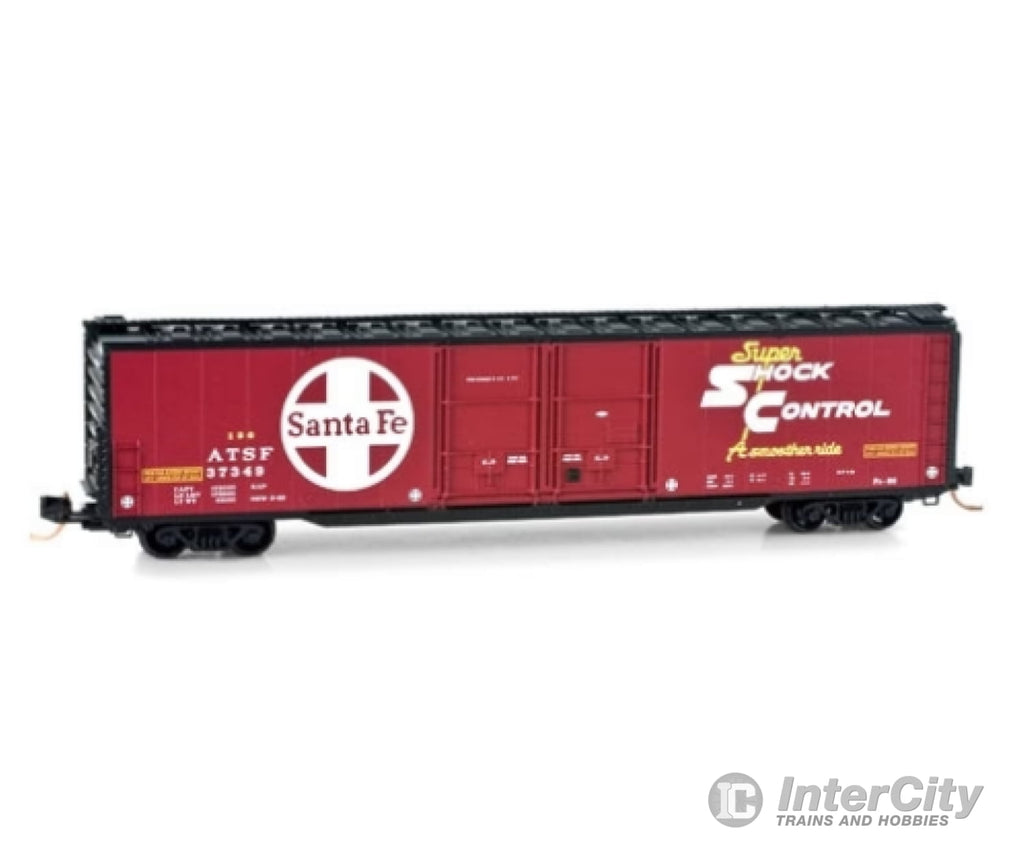 Micro Trains N 12200062 Greenville 60 Double-Door Boxcar W/41 3 Wheelbase - Ready To Run -- Santa Fe