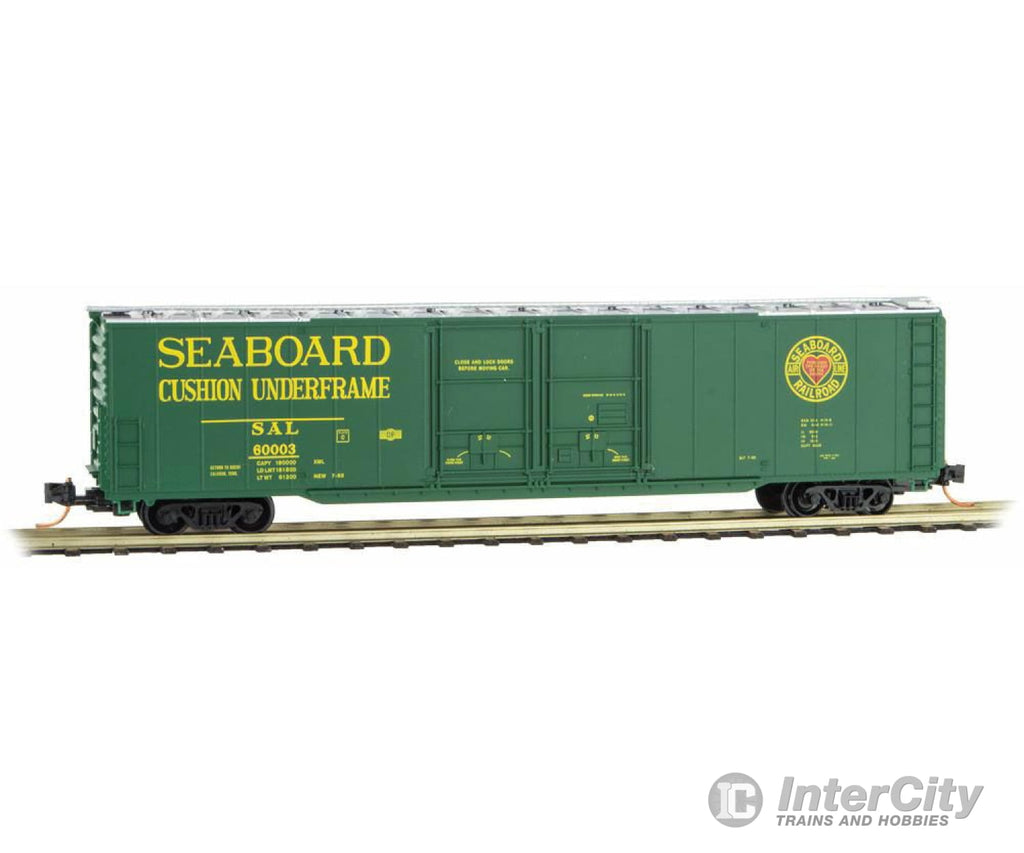 Micro Trains N 12200100 Greenville 60 Double-Door Boxcar W/41 3 Wheelbase - Ready To Run -- Seaboard