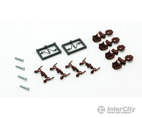 Micro Trains N 122300 True-Scale Coupler -- Short Shank (Brown) Pkg(4) Couplers & Trucks