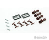 Micro Trains N 122301 True-Scale Coupler -- Long Shank Pkg(4) (Brown) Couplers & Trucks