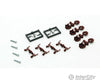 Micro Trains N 122301 True-Scale Coupler -- Long Shank Pkg(4) (Brown) Couplers & Trucks