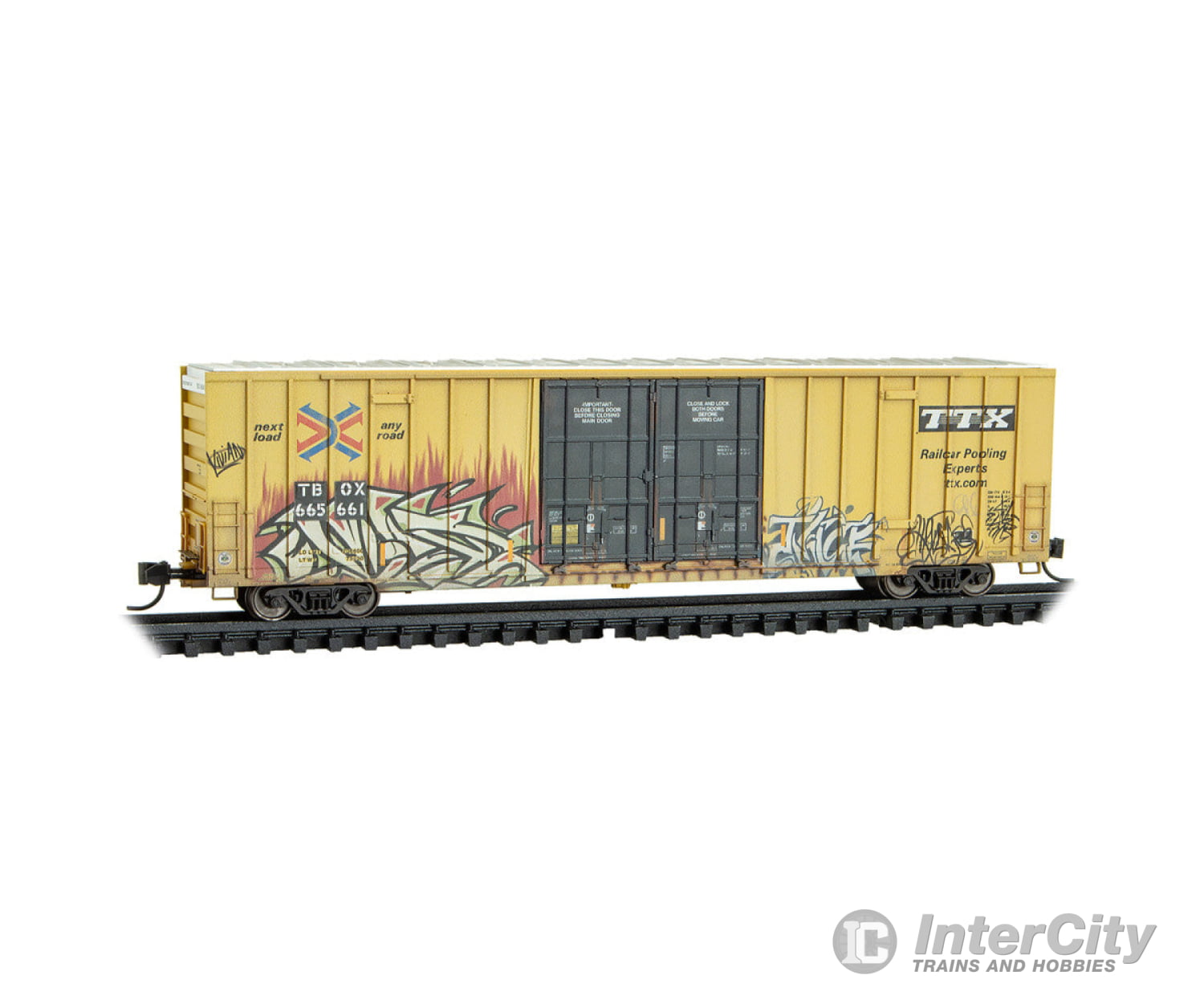 Micro Trains N 12344017 Box Wthrd Ttx #665661 Freight Cars