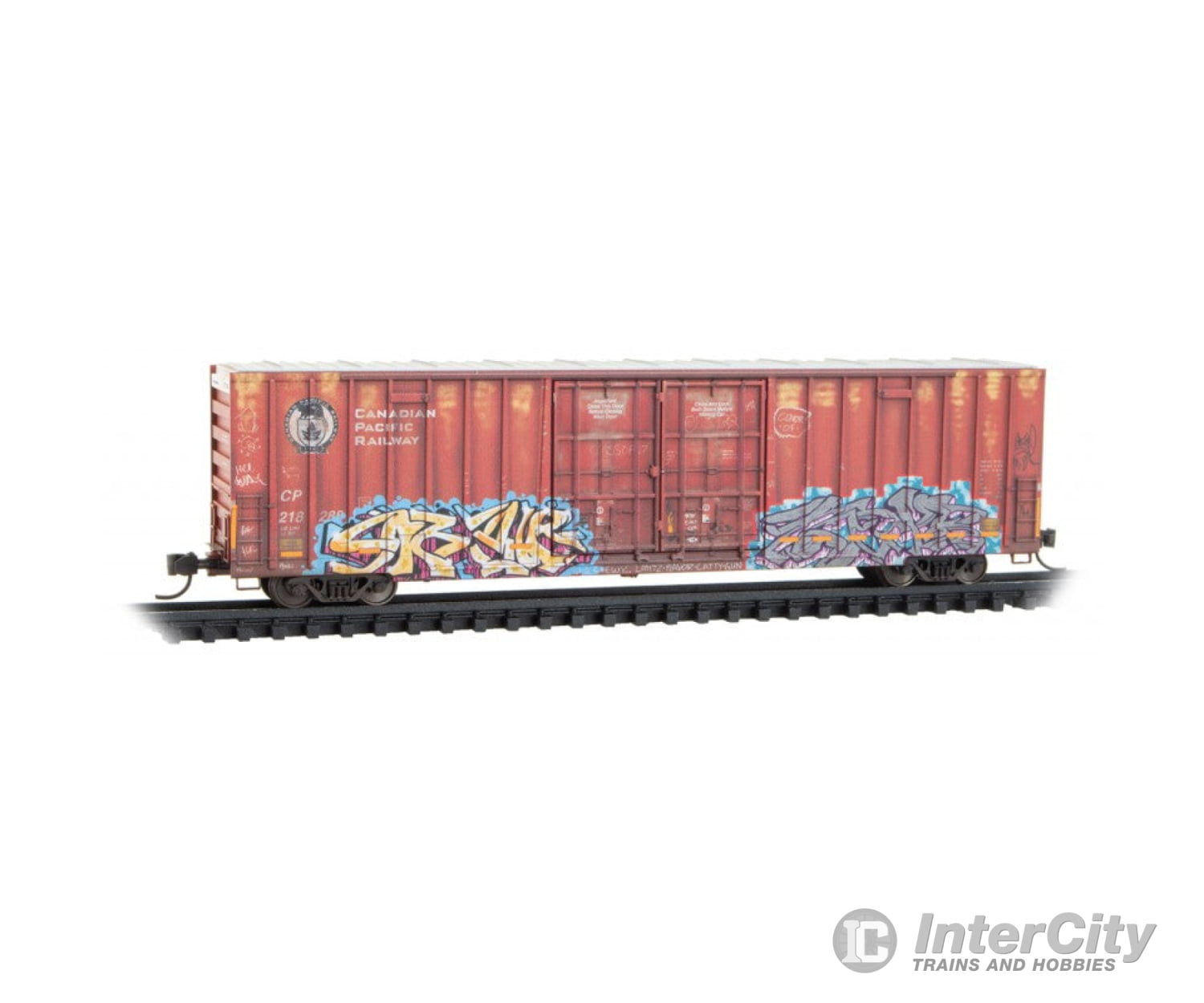 Micro Trains N 12344073 60 Rib-Side Double-Plug-Door High-Cube Boxcar - Canadian Pacific # 218288