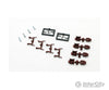 Micro Trains N 125301 True-Scale Coupler -- Long Shank Pkg(20) (Brown) Couplers & Trucks