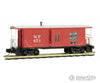 Micro Trains N 13000190 Steel Bay Window Caboose - Ready To Run -- Western Pacific #451 (Red Silver