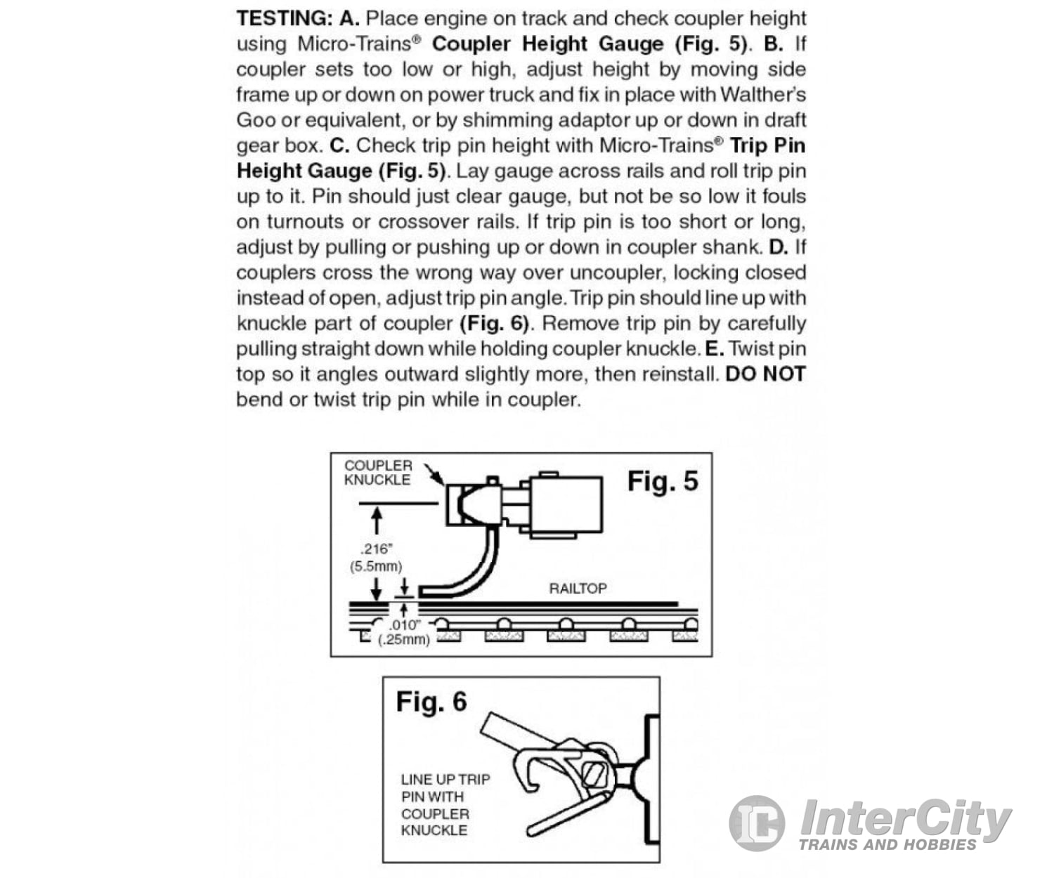 Micro Trains N 130004 Locomotive Coupler Conversion Kits -- Ahm/Con-Cor/Model Power Fa-1 Con-Cor