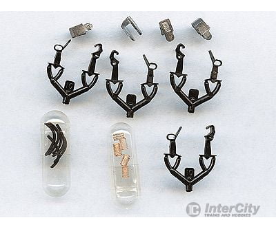 Micro Trains N 130013 Truck Mount Couplers -- T Shank .245 .62Cm (Medium) 2 Pairs & Trucks
