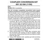 Micro Trains N 132030 Locomotive Coupler Conversion Kits W/Pilot Face -- Atlas Rs11 (Black Pilot)