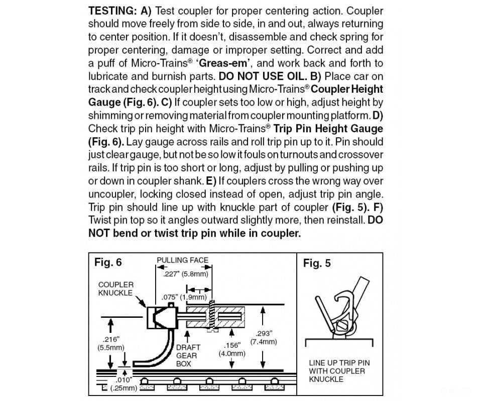 Micro Trains N 132040 Locomotive Coupler Conversion Kits W/Pilot Face -- Atlas Rs3 (Black Pilot)