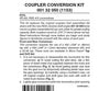 Micro Trains N 132050 Locomotive Coupler Conversion Kits W/Pilot Face -- Atlas Rsd4/5 (Black Pilot)