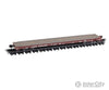 Micro Trains N 13400041 Thrall 60’ Flatcar - Ready To Run Santa Fe #95392 (Boxcar Red) Freight Cars