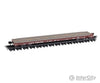 Micro Trains N 13400041 Thrall 60’ Flatcar - Ready To Run Santa Fe #95392 (Boxcar Red) Freight Cars