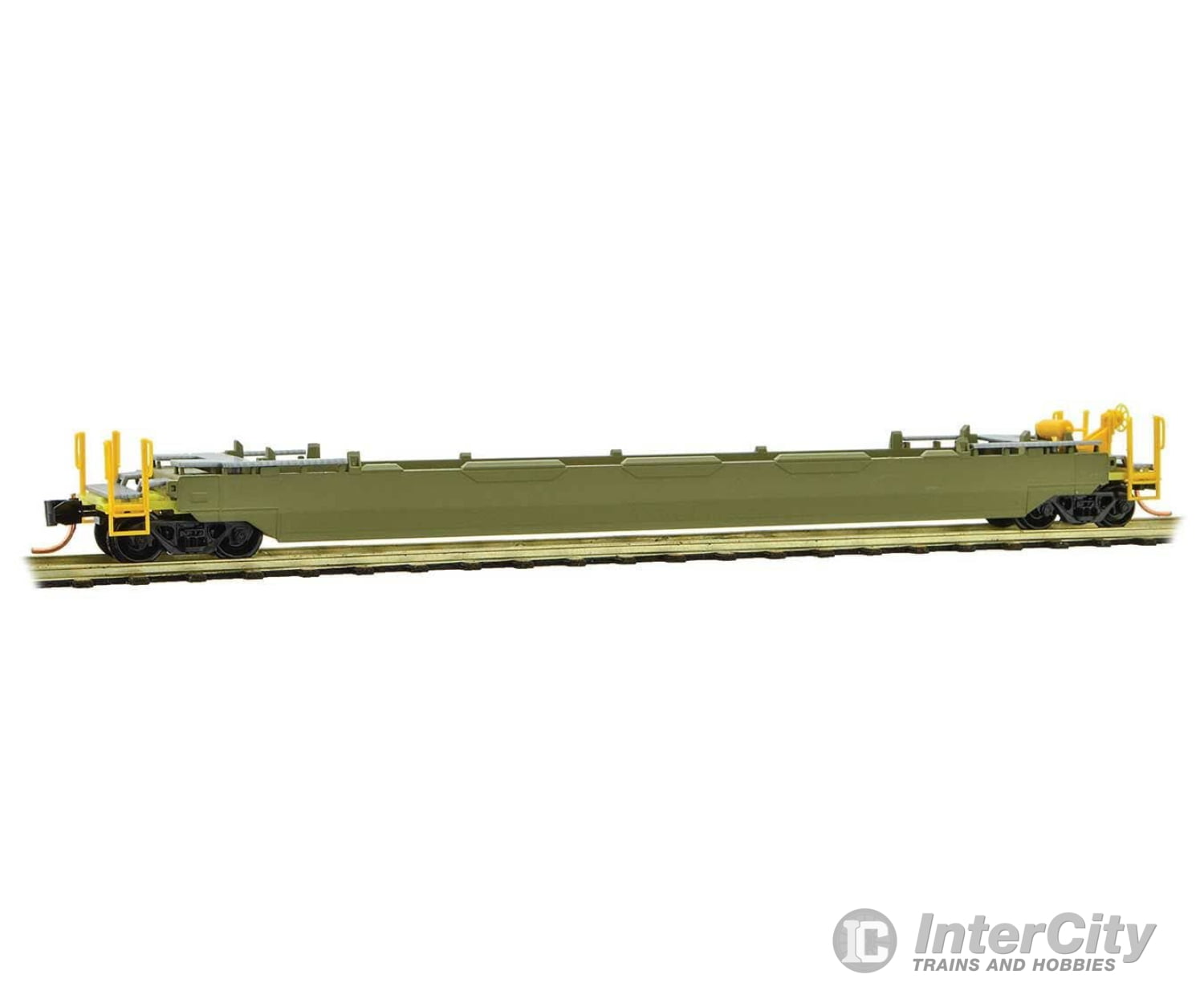 Micro Trains N 13500000 70’ Husky-Stack Well Car With 48’ - Kit Undecorated Freight Cars