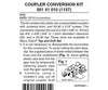 Micro Trains 141010 Locomotive Coupler Conversion Kits W/Pilot Face - Kato Gp50 (Black Pilot)