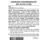 Micro Trains N 142010 Locomotive Coupler Conversion Kits W/Pilot Face -- Life-Like Bl-2 (Black