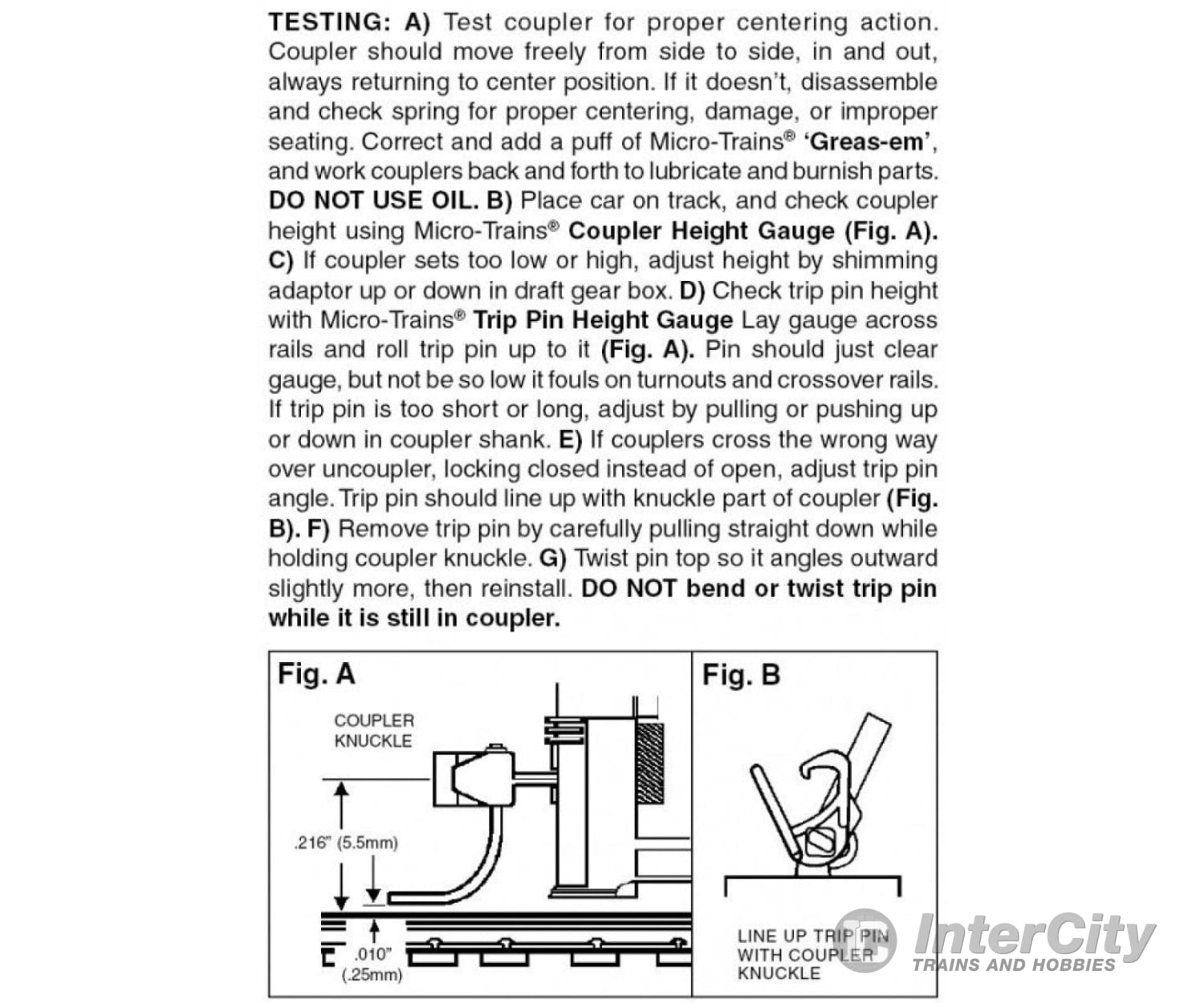 Micro Trains N 142020 Locomotive Coupler Conversion Kits W/Pilot Face -- Life Like Fa2 (Front & Rear