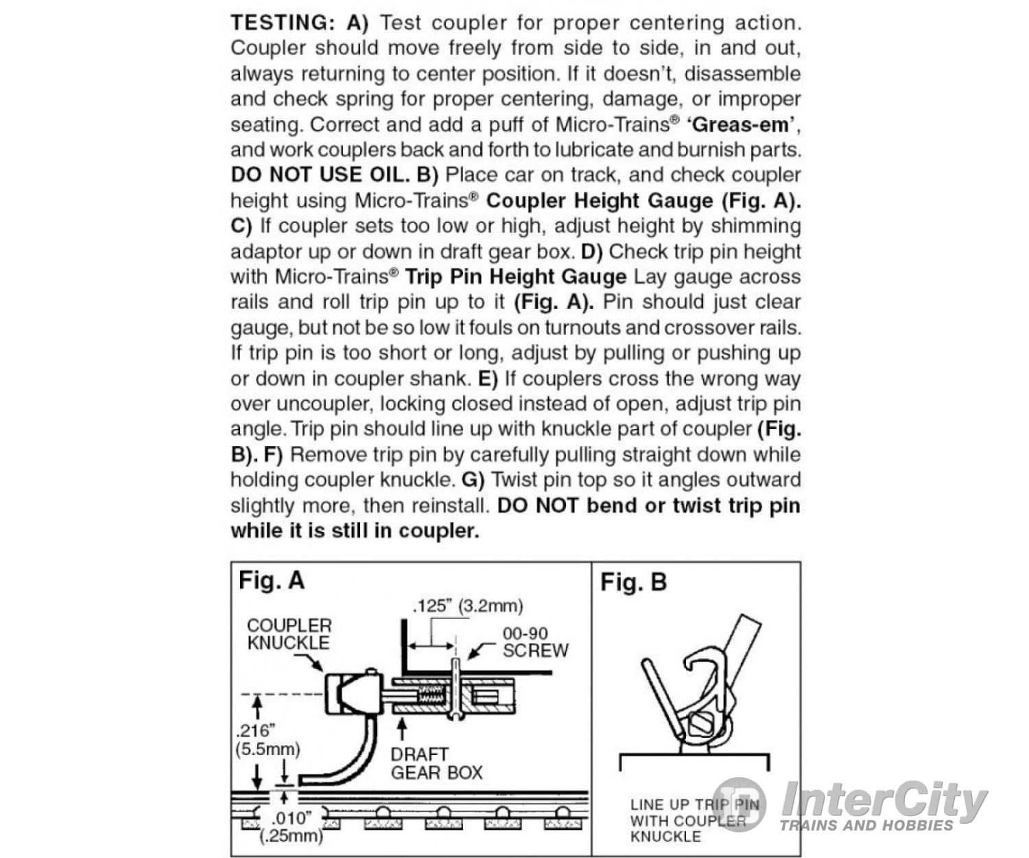 Micro Trains N 142030 Locomotive Coupler Conversion Kits W/Pilot Face -- Life Like Gp18 (Front &