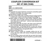 Micro Trains 147000 Locomotive Coupler Conversion Kits - Mrc 2-8-4 Berkshire Couplers & Trucks
