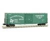 Micro Trains N 18000010 50 Boxcar With 10 Door No Roofwalk Short Ladders - Ready To Run -- Gulf