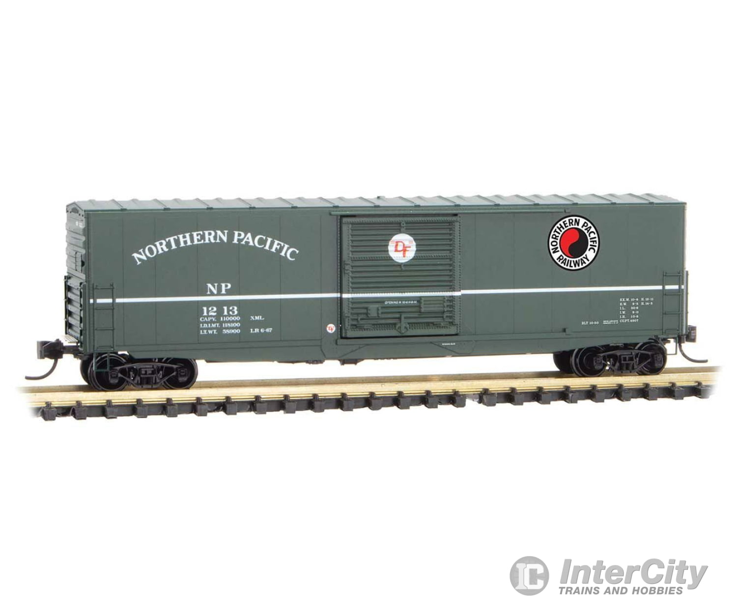 Micro Trains N 18000180 50 Boxcar With 10 Door No Roofwalk Short Ladders - Ready To Run -- Northern