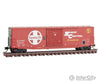 Micro Trains N 18000240 50 Boxcar With 10 Door No Roofwalk Short Ladders - Ready To Run -- Santa Fe