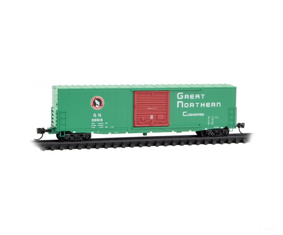 Micro Trains N 18000401 50’ Boxcar With 10’ Door No Roofwalk Short Ladders - Ready To Run --