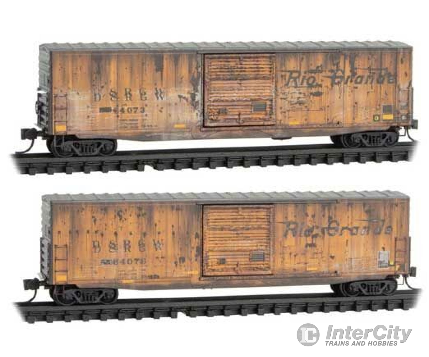 Micro Trains N 18045370 50 Boxcar With 10 Door No Roofwalk Short Ladders - Ready To Run -- Denver &