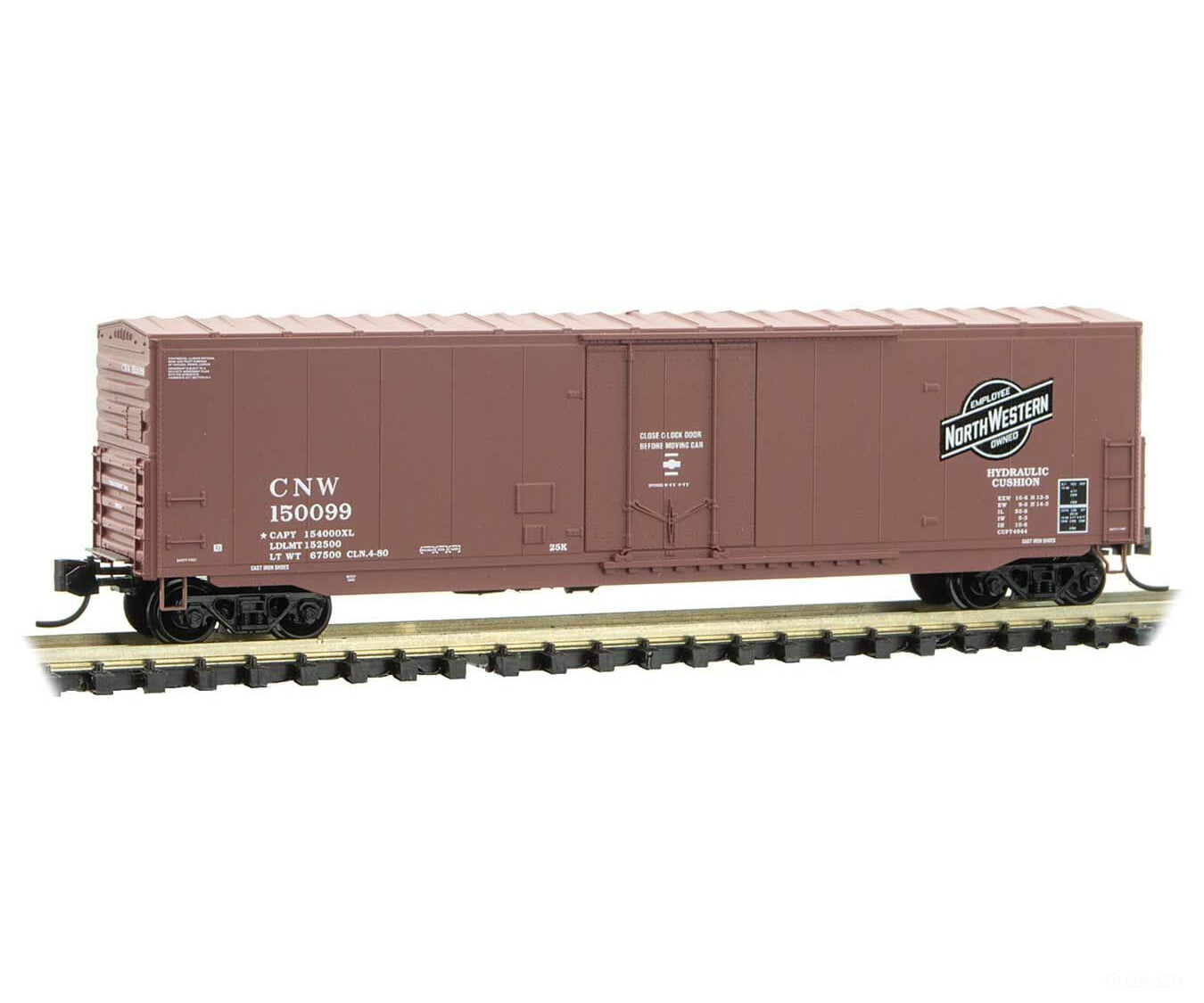 Micro Trains N 18100100 50 Boxcar With 8 Plug Door No Roofwalk Short Ladders - Ready To Run --
