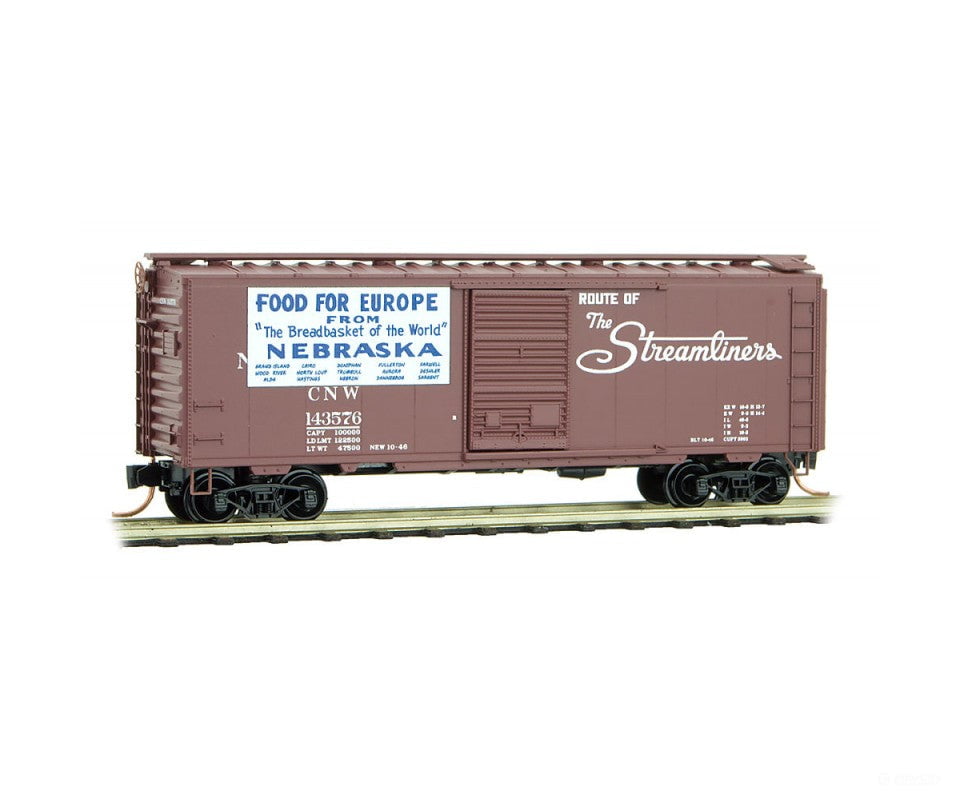 Micro Trains N 2000037 40 Single-Door Boxcar - Ready To Run -- Chicago & North Western 143576