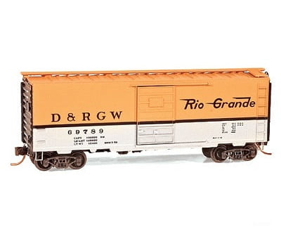 Micro Trains N 2000866 40’ Single-Door Boxcar - Superior Doors Denver & Rio Grande Western #69789