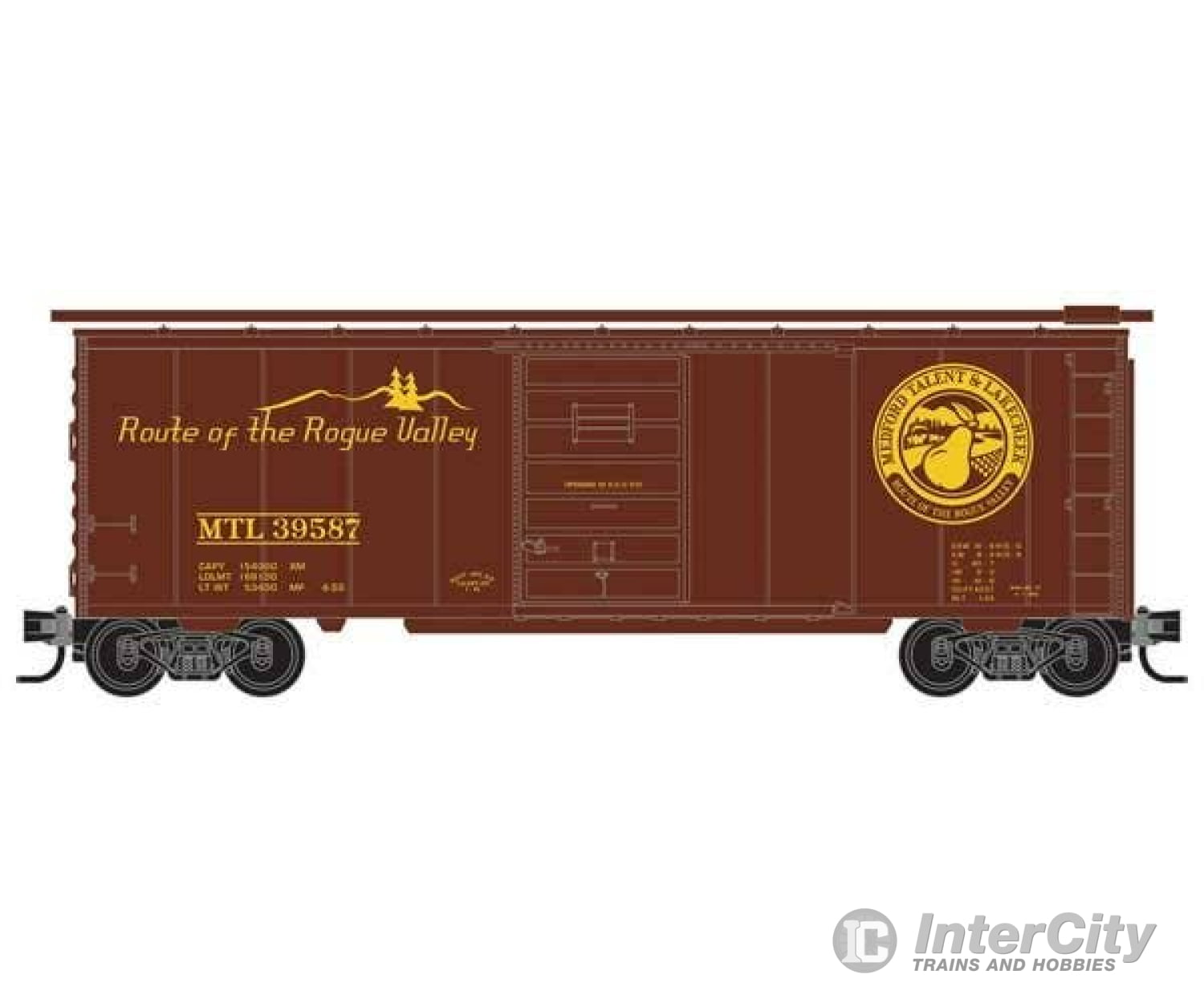 Micro Trains N 2050307 40’ Single-Door Boxcar - Medford Talent & Lake Creek #39587 (Fantasy