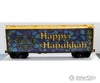 Micro Trains N 2100540 40 Plug-Door Boxcar - Ready To Run -- Hanukkah Car (Blue Gold) Freight Cars