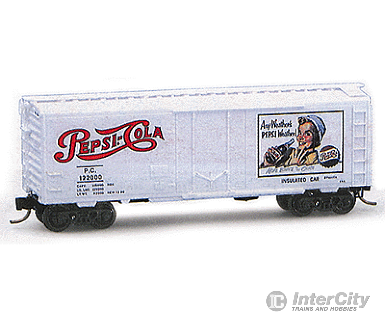 Micro Trains N 21270 40’ Standard Boxcar Plug Door - Pepsi Cola Special Edition Freight Cars