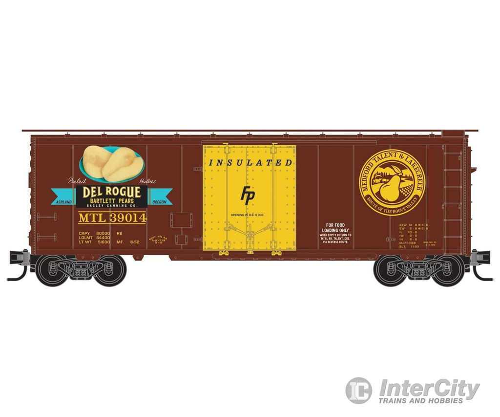 Micro Trains N 2150621 40 Plug-Door Boxcar - Ready To Run -- Medford Talent & Lakecreek #39014