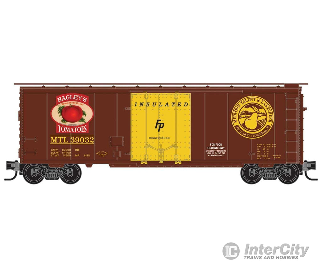Micro Trains N 2150622 40 Plug-Door Boxcar - Ready To Run -- Medford Talent & Lakecreek #39032