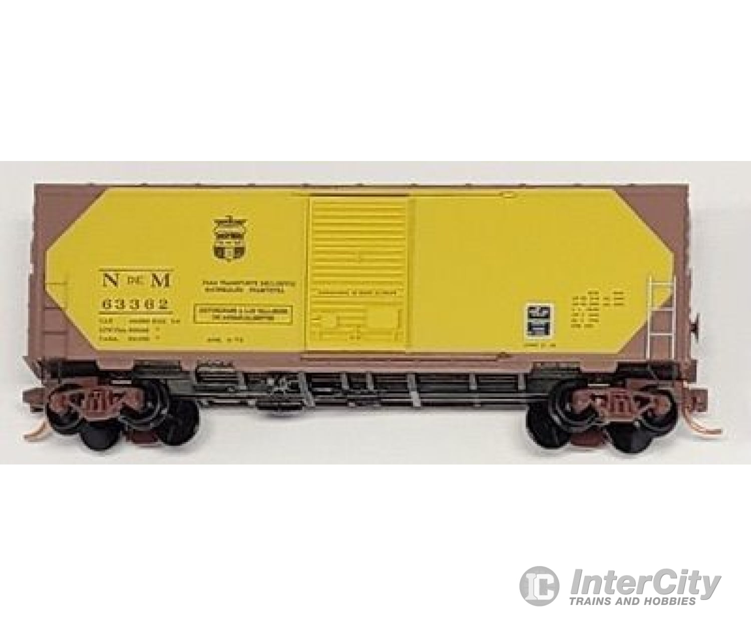 Micro Trains N 2400350 40 Single-Door Boxcar No Roofwalk - Ready To Run -- Nationales De Mexico