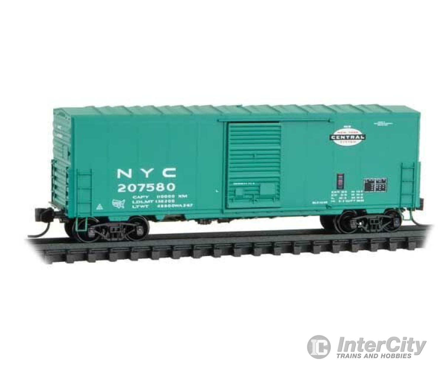 Micro Trains N 2400480 40 Single-Door Boxcar No Roofwalk - Ready To Run -- New York Central #207580