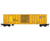 Micro Trains N 2500336 50’ Rib-Side Track Inspection Car No Roofwalk - Union Pacific #910701 (Armour Yellow