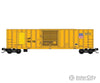 Micro Trains N 2500336 50’ Rib-Side Track Inspection Car No Roofwalk - Union Pacific #910701 (Armour Yellow