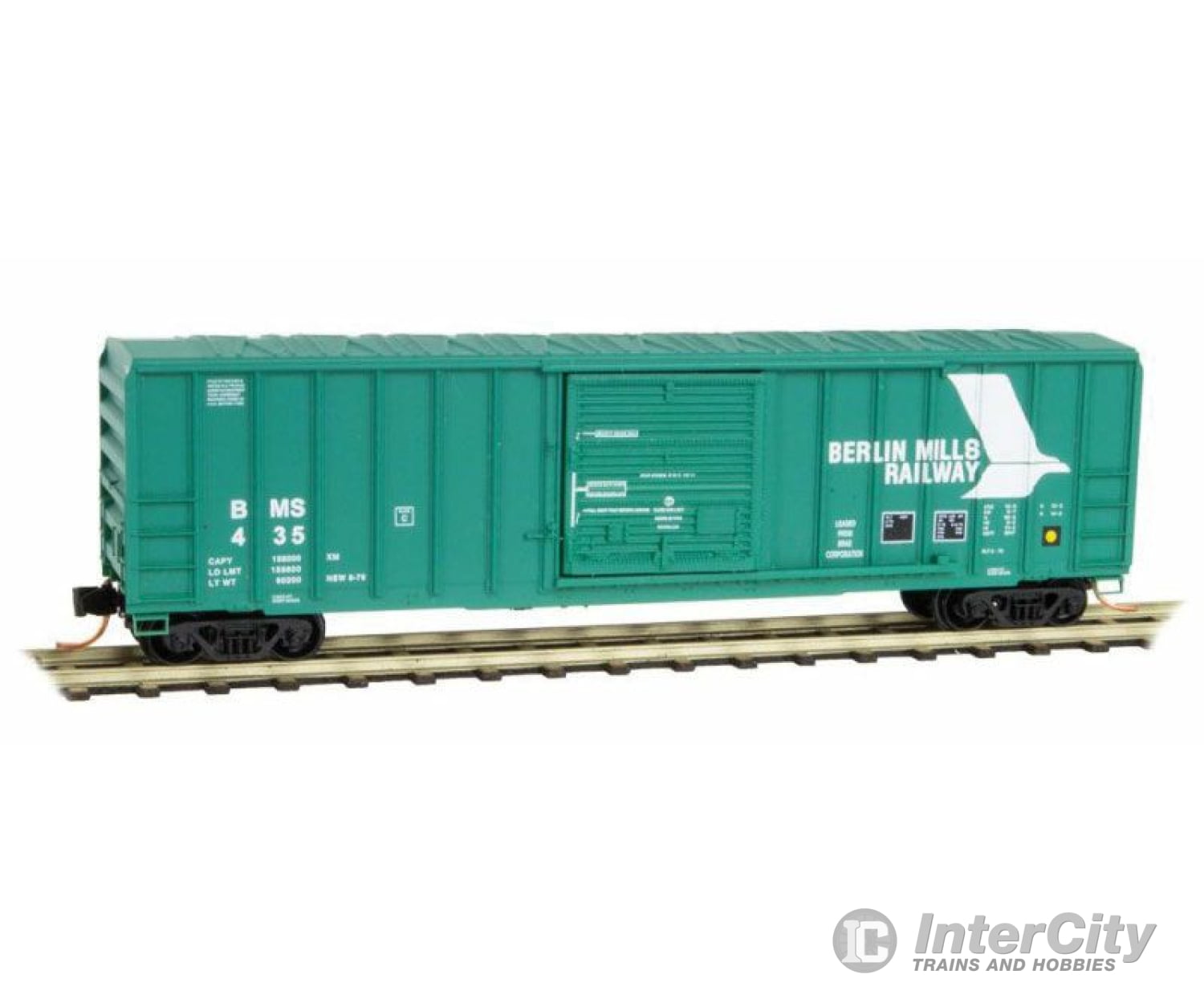 Micro Trains N 2500930 50 Rib-Side Single-Door Boxcar No Roofwalk - Ready To Run -- Berlin Mills