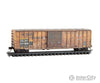 Micro Trains N 2544439 50’ Rib-Side Single-Door Boxcar No Roofwalk - CSX #141948 (Ex-Railbox weathered yellow graffiti