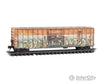 Micro Trains N 2744540 50’ Rib-Side Plug-Door Boxcar No Roofwalk - Ready To Run Quebec Central