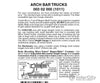 Micro Trains N 302000 Archbar Trucks -- Less Couplers 1 Pair &