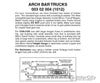 Micro Trains N 302004 Archar Trucks -- With Extended Couplers 1 Pair &