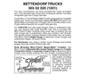 Micro Trains N 302020 Bettendorf Trucks -- Without Couplers 1 Pair &